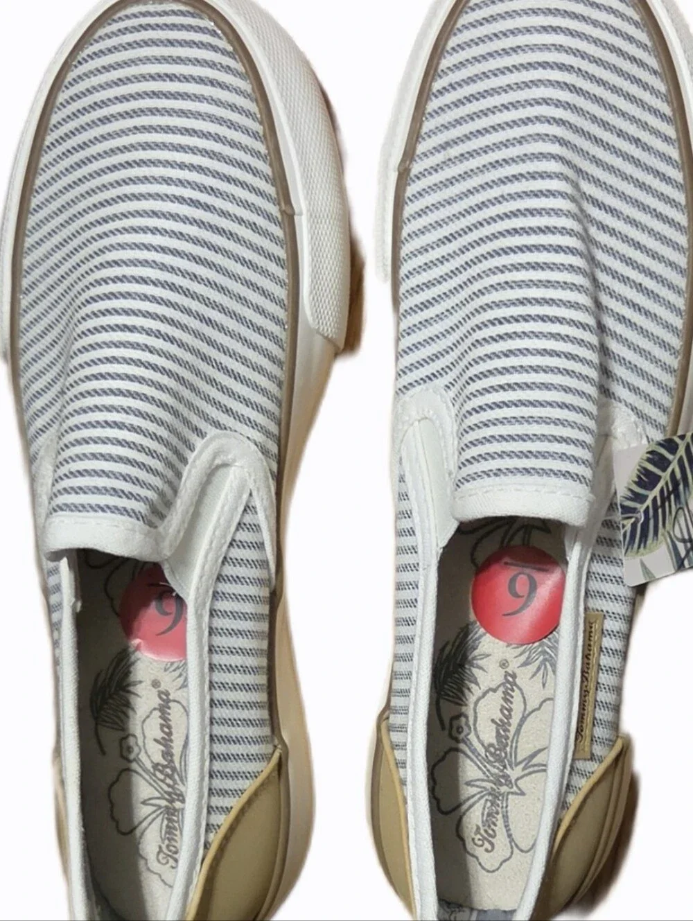 Tommy Bahama Platform Loafer Sneakers  Striped Slip-On Women's 6 NWT Resortwear